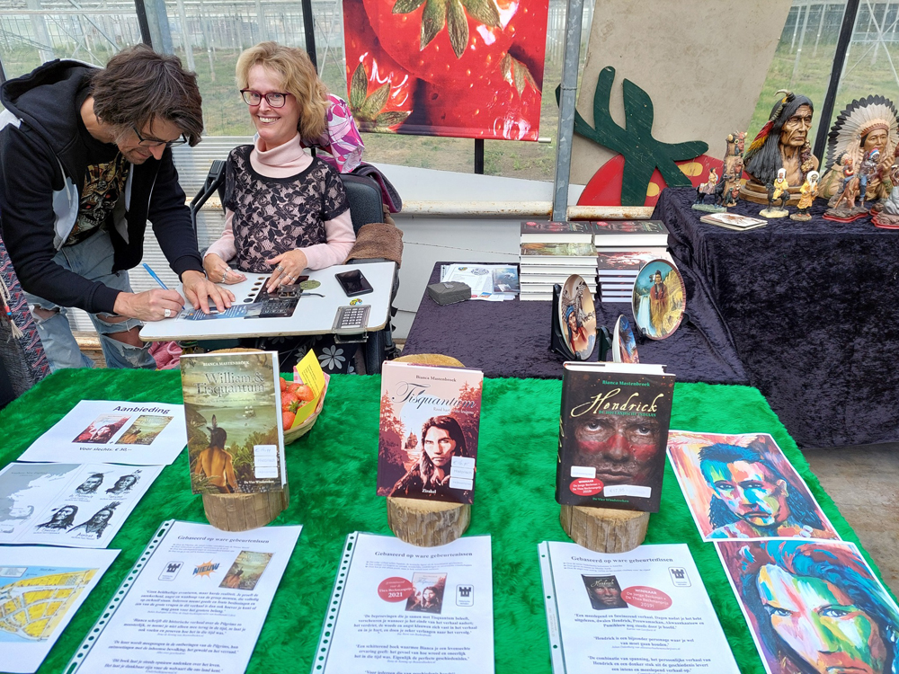 Signeren tijdens de Kiva dag